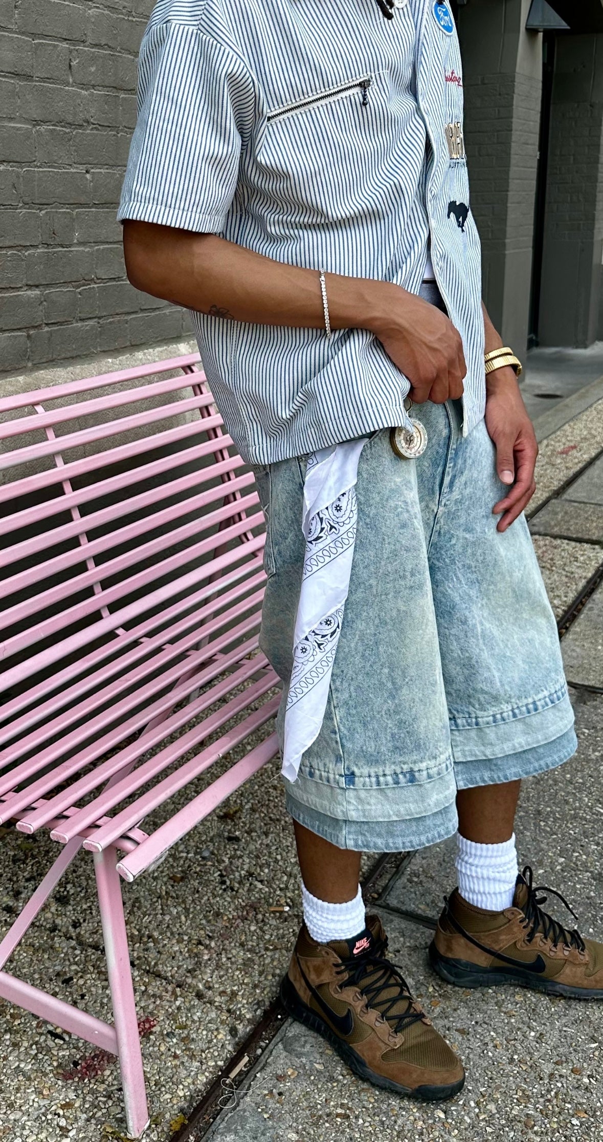 Baggy Jean Shorts